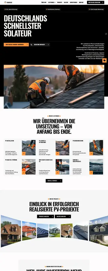 Energie Deutschland homepage