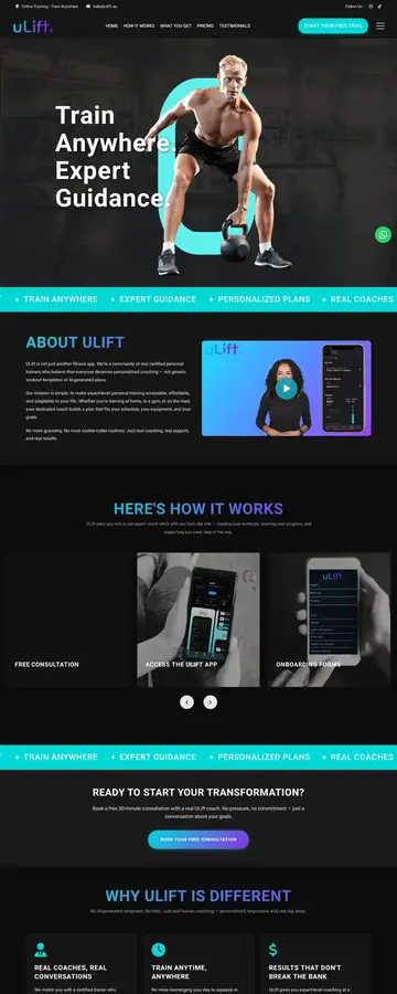 ULift homepage